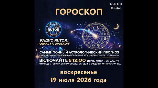 19.07.2026 Подкаст ''Гороскоп''. Радио RuTOR