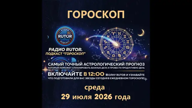 29.07.2026 Подкаст ''Гороскоп''. Радио RuTOR