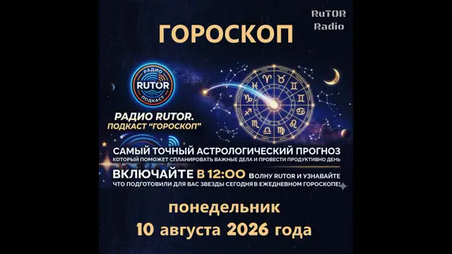 10.08.2026 Подкаст ''Гороскоп''. Радио RuTOR