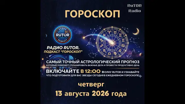 13.08.2026 Подкаст ''Гороскоп''. Радио RuTOR