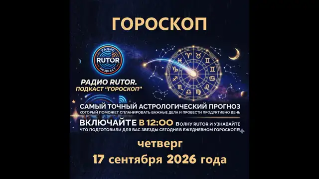 17.09.2026 Подкаст ''Гороскоп''. Радио RuTOR