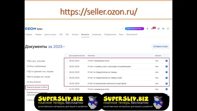 2.11. Общая схема работы с OZON