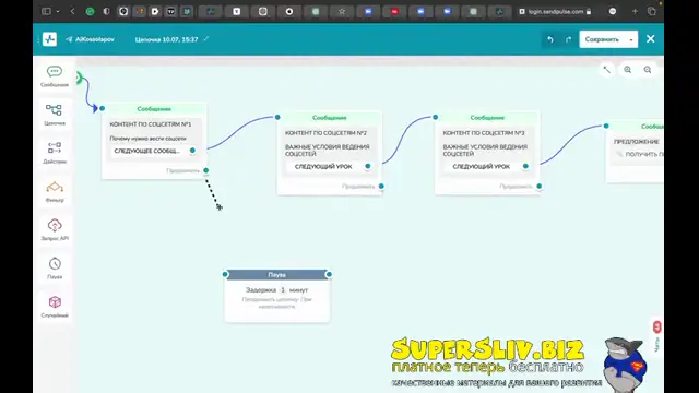 [SuperSliv-biz] 10-3- ИИ ассистенты в мессенджеры  Создание автоворонки